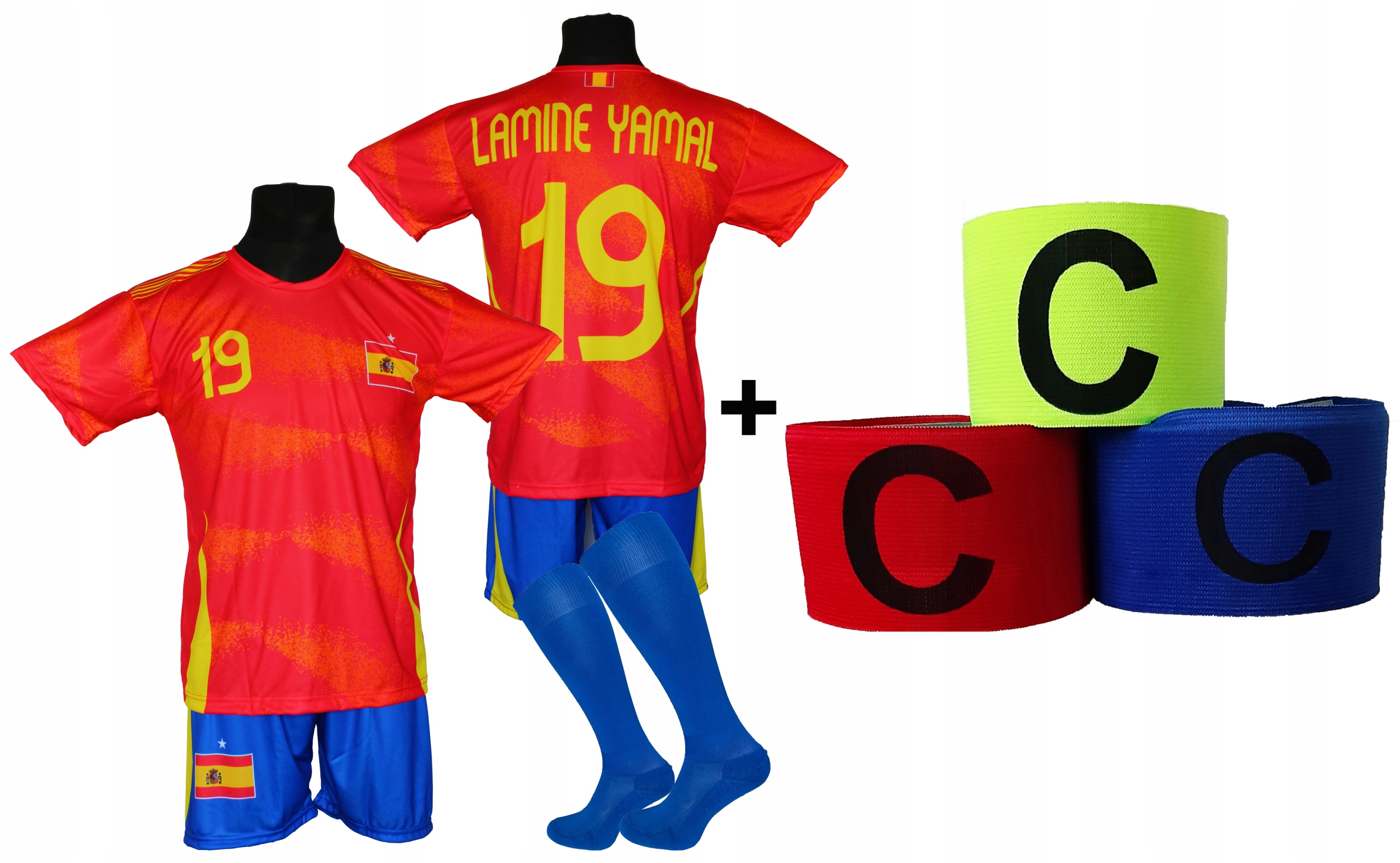 Lamine Yamal komplet sportowy strój piłkarski Hiszpania r 140
