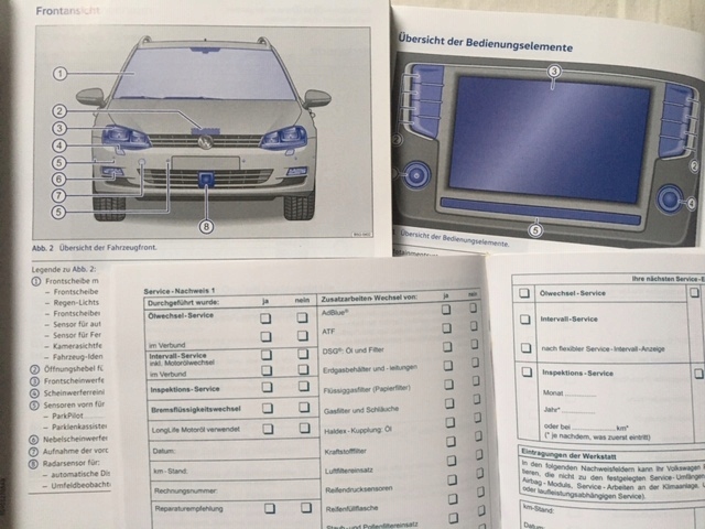 VW Golf VII instrukcja książka serwisowa nawi DE Marka Volkswagen