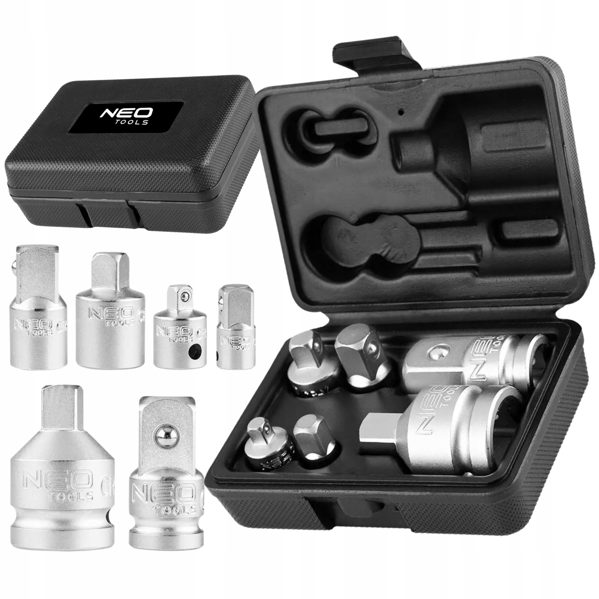 Redukcje Zestaw Adapterów Redukcyjnych 6 szt. 1/2 1/4 3/8 3/4 F M Neo Tools