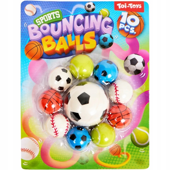 Labdák Gumi golyók tasakban 10 db Vegyes