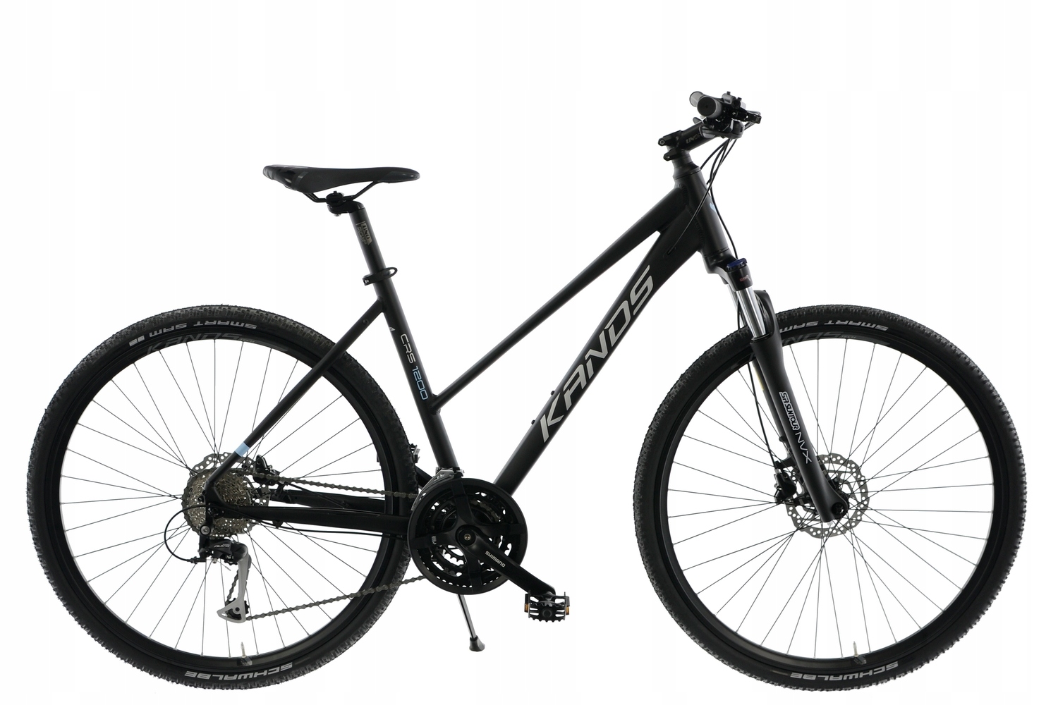 Rower Crossowy 28 Kands Crs 1200 czarno-błękitny mat R17 wzrost 152-167 cm