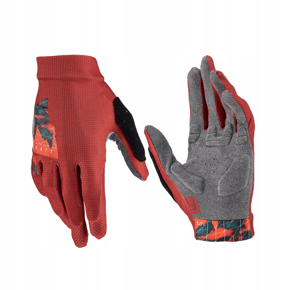 Leatt Rękawice Rowerowe Mtb 1.0 Glove Lava Kolor Bordowy Rozmiar S