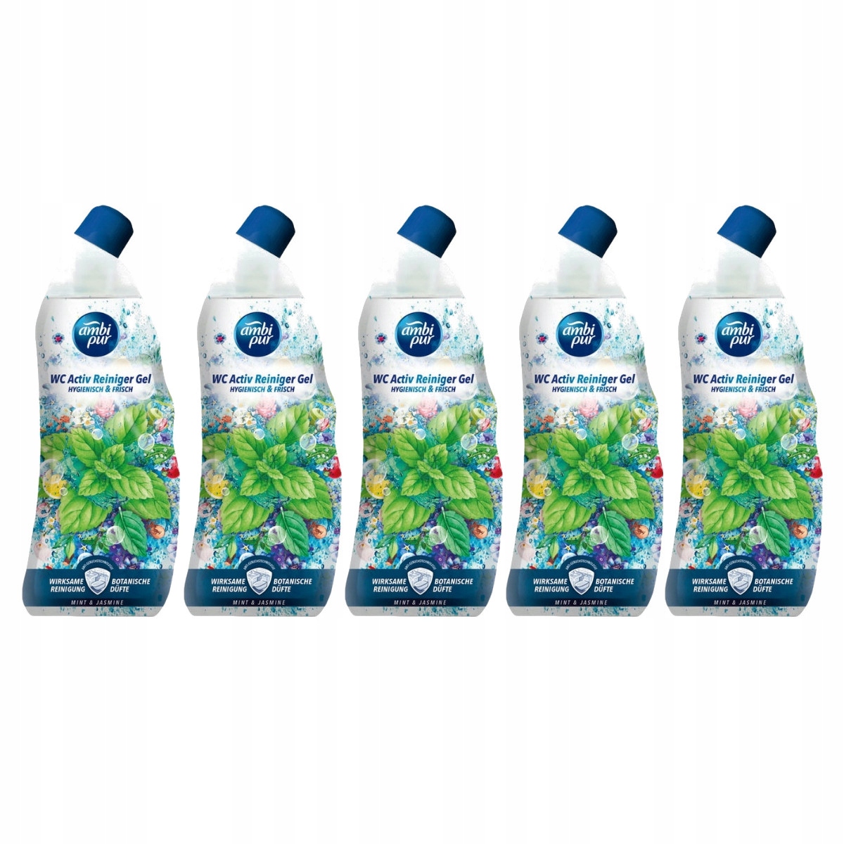5 x Gel na Wc Ambi Pur Mint Jasmine 750 ml