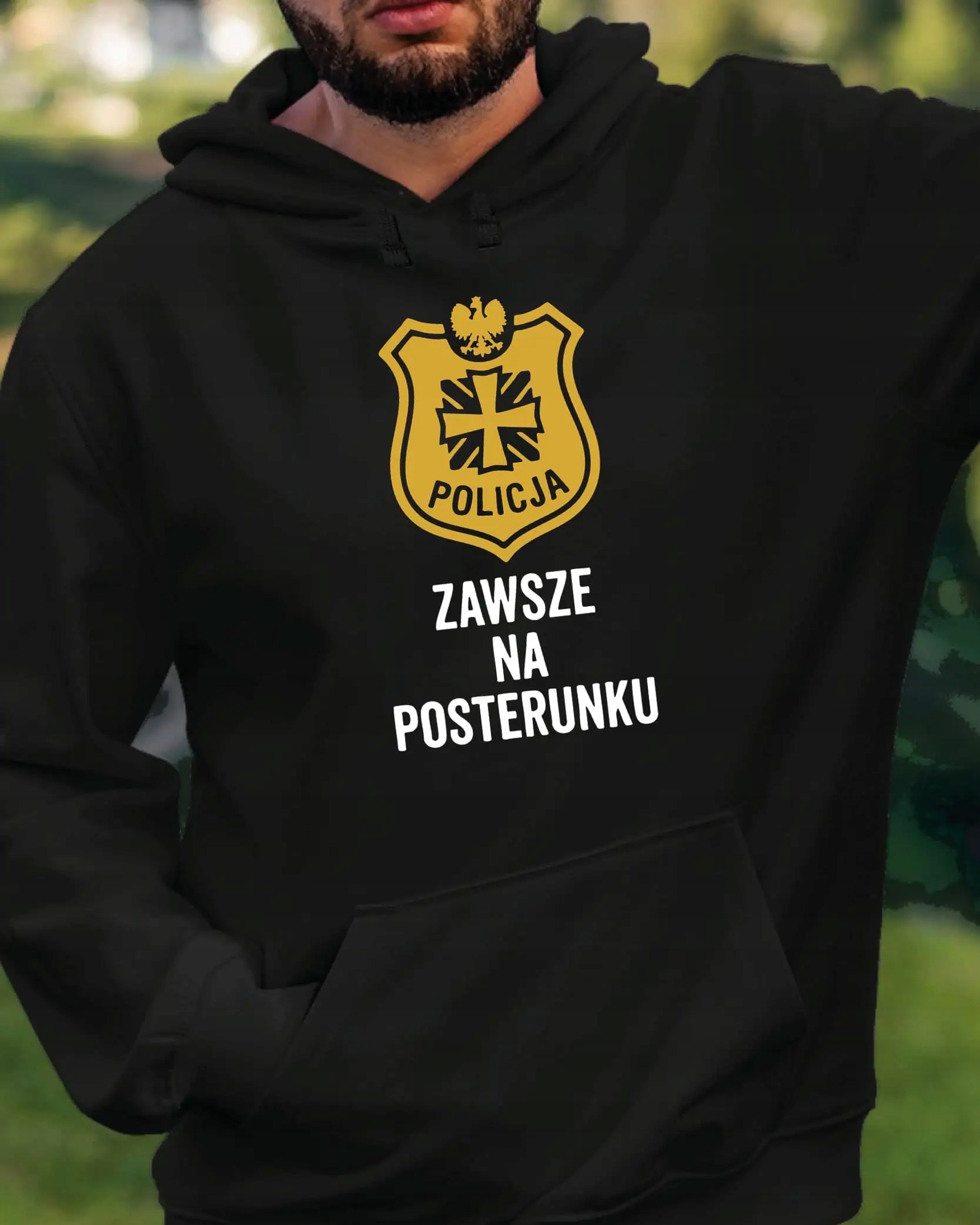 Mikina s kapucí pro policistu Dárek Vždy na stanici Černá M