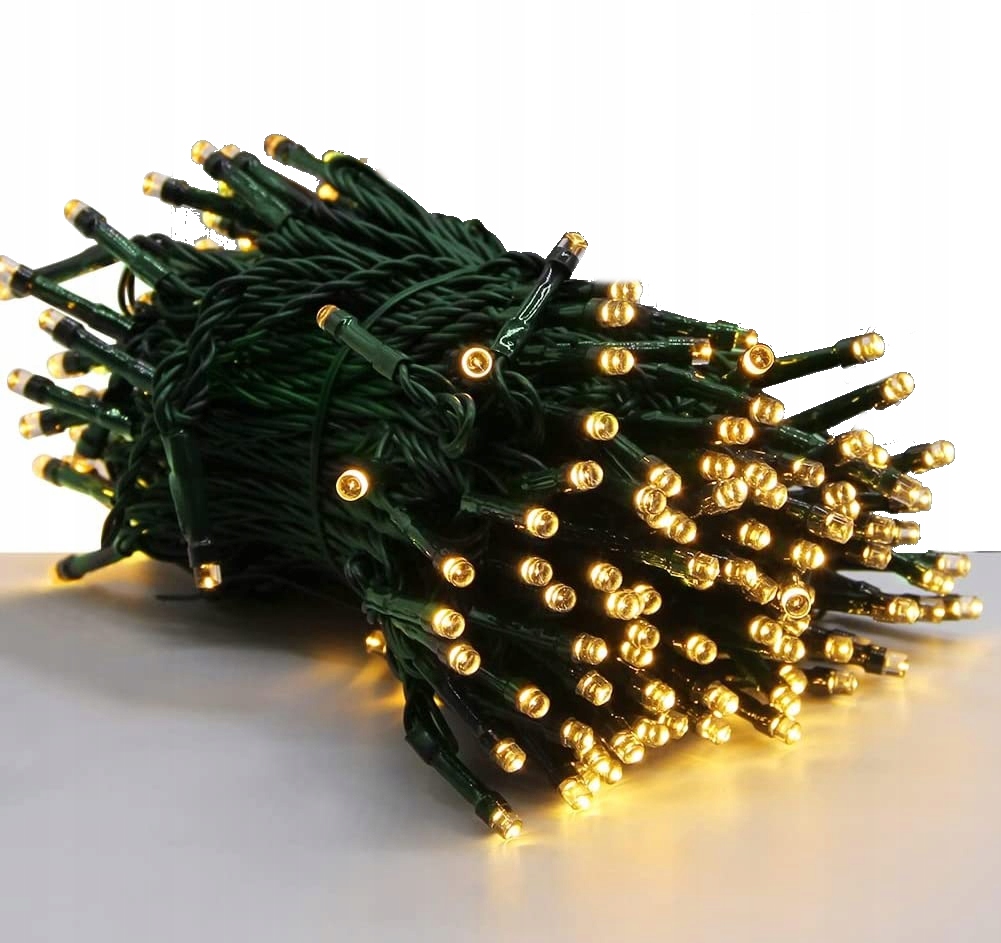 lampki dekoracyjne 100 LED z programatorem białe ciepłe Stan opakowania oryginalne