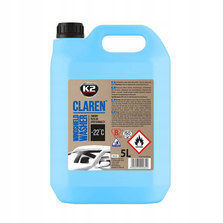 

K2 Claren Zimowy płyn do spryskiwaczy do -22°C 5L
