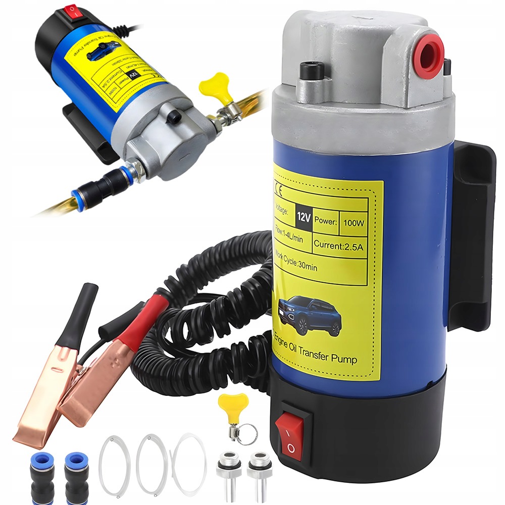Čerpadlo Extraktoru Motorového Oleje Pumpa 12V +2KS Adaptéry 3KS Hadice