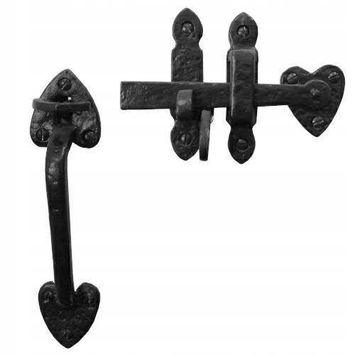 Zamknięcie ryglowe czarne 127mm do bram furtek Marka Zoo Hardware