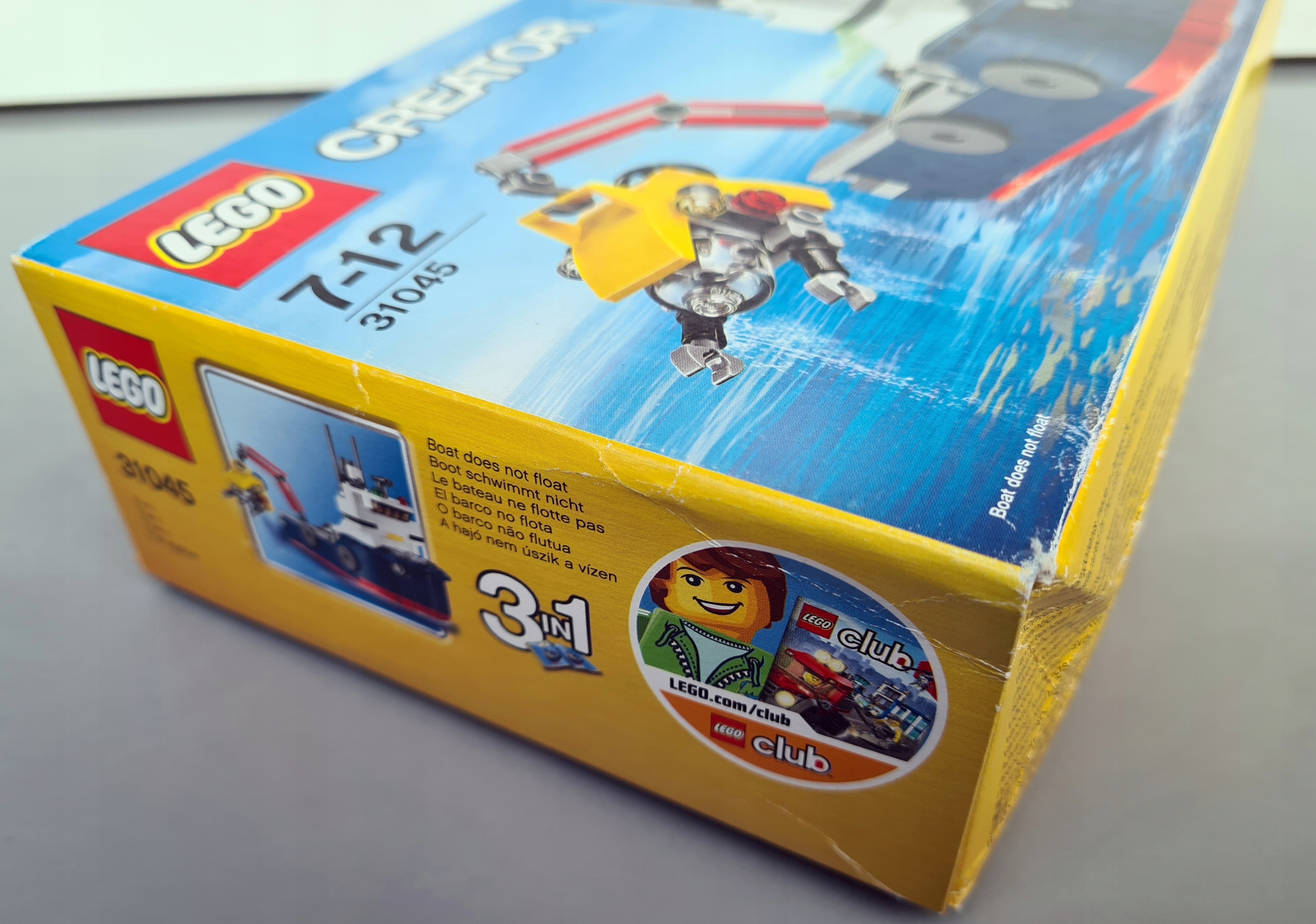 LEGO Creator 3w1 31045 Badacz oceanów POWYSTAWOWY Płeć chłopcy