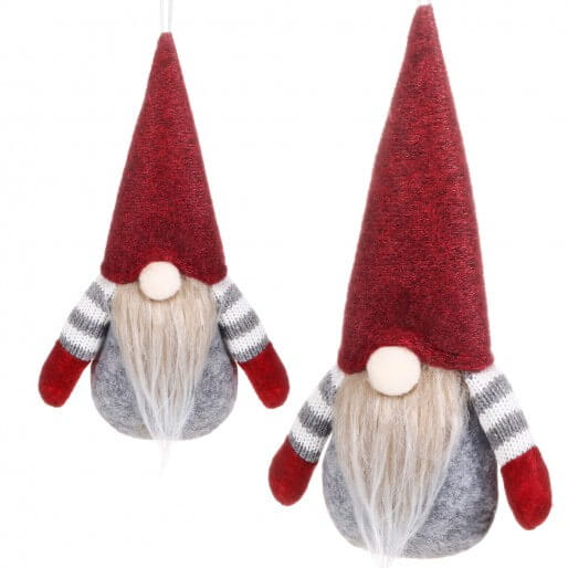 SKRZAT ŚWIĄTECZNY RÓŻOWY KRASNAL GNOM BROKATOWY Figurka na Prezent Marka inna