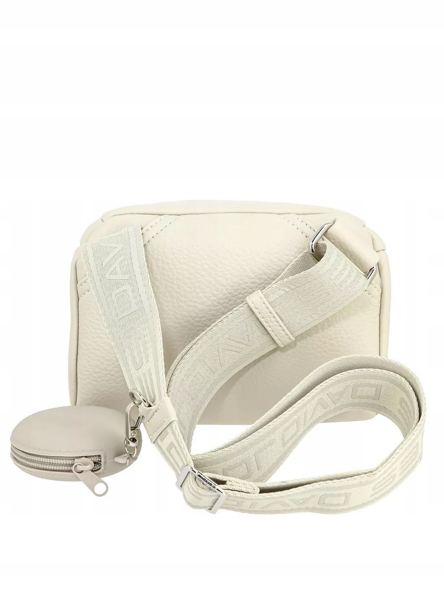 David Jones listonoszka damska skóra ekologiczna crossbody kość słoniowa Kolor biały