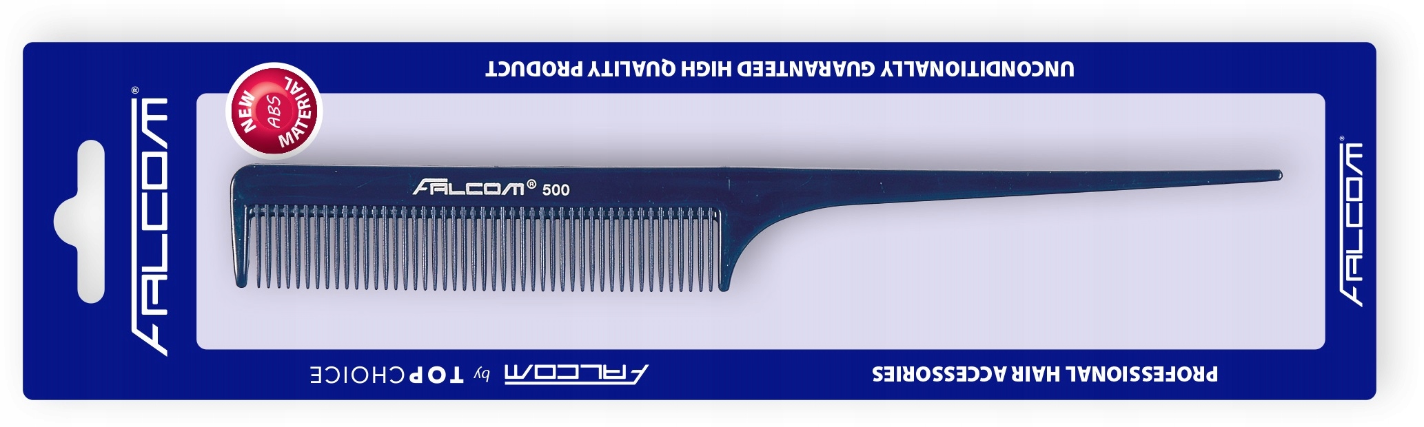 Grzebień do włosów widelec metalowy regularne zęby TOP CHOICE FALCON Marka TOP CHOICE