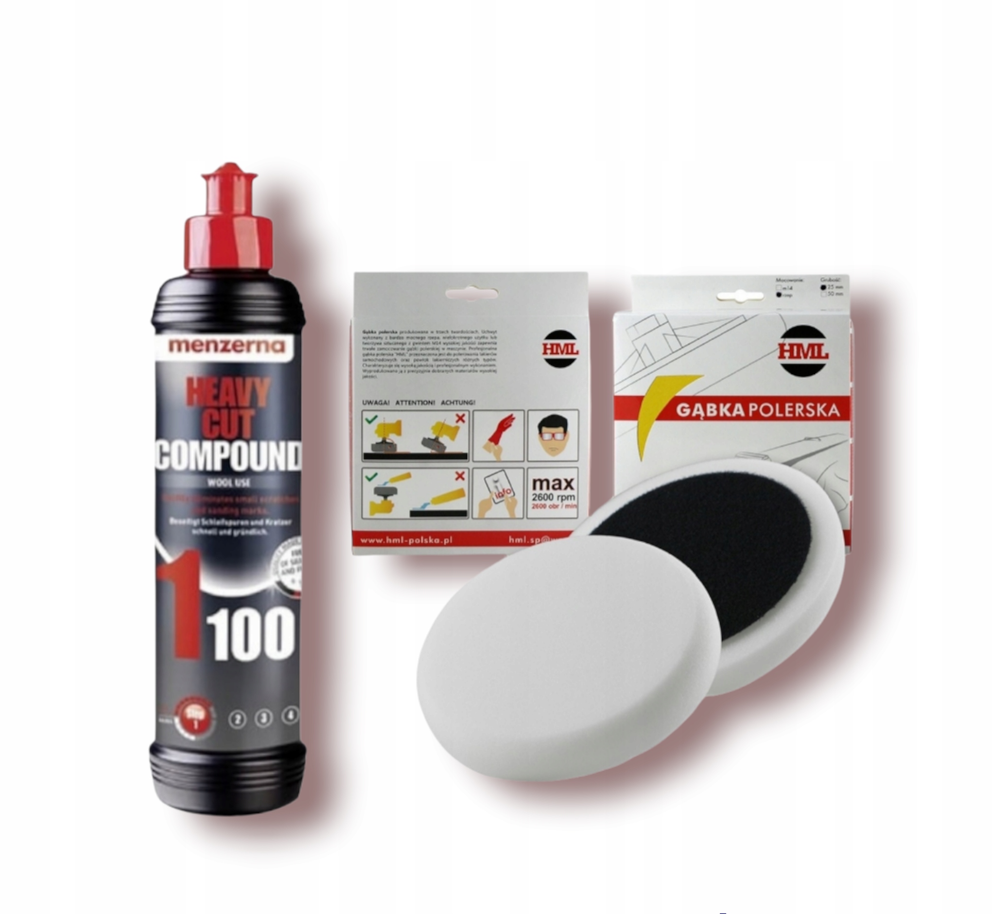 

Menzerna Hcc 1100 Pasta Polerska 250 ML Pad Gąbka