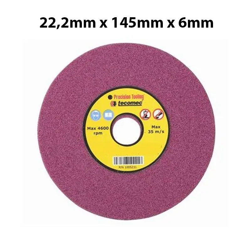 Brusný kotouč na ostření řetězů růžový 22,2 mm x 145 mm x 6,0 mm