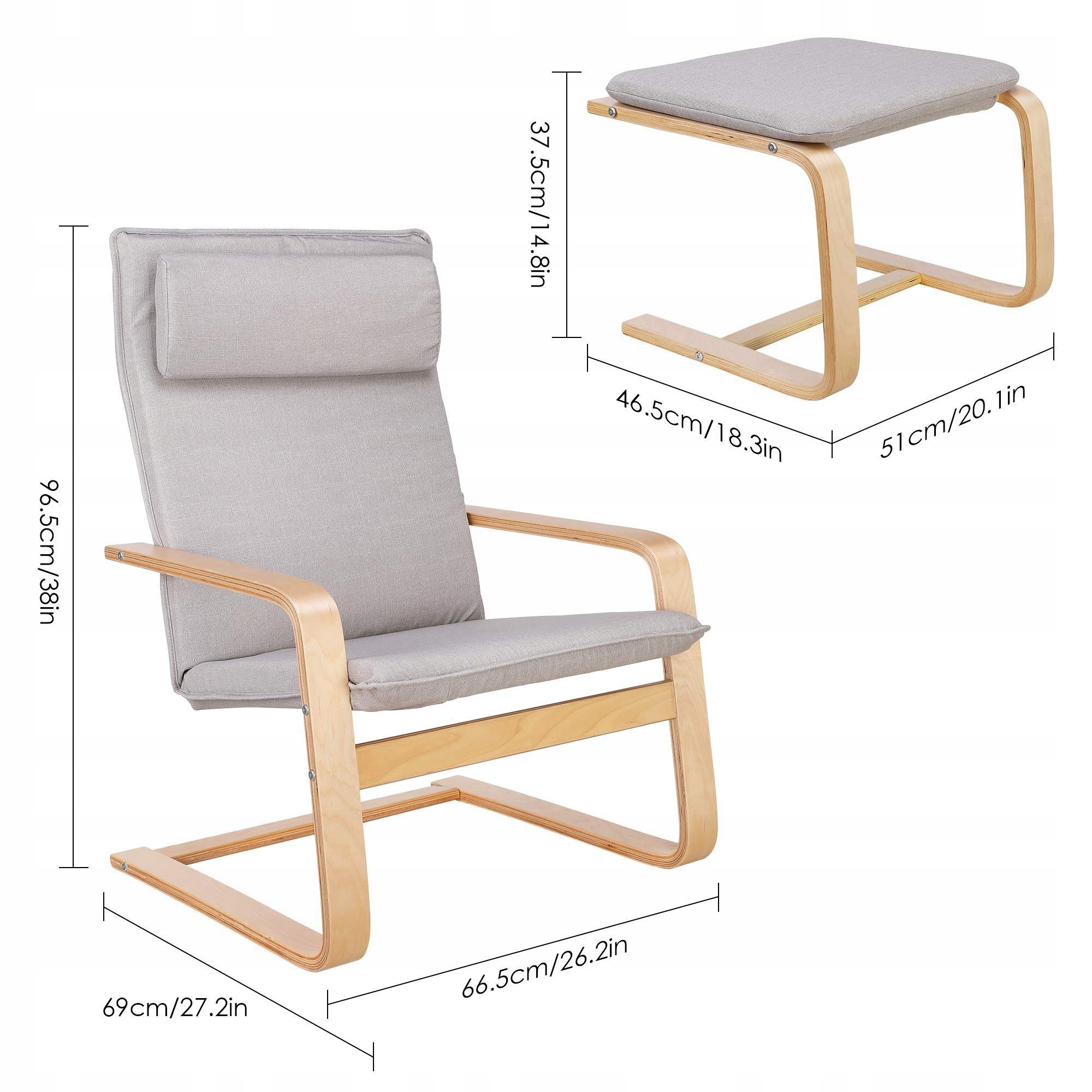 FOTEL Z PODNÓŻNIKIEM KRZESŁO RELAKSACYJNE Kolekcja 25E05000125