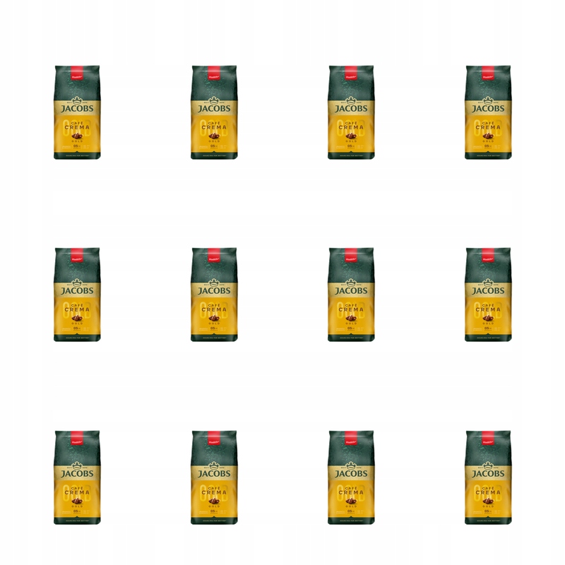 Jacobs Cafe Crema Gold Kawa ziarnista 500 g X12