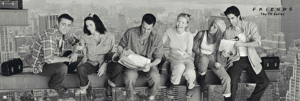 

Friends Przyjaciele na belce Duży Plakat 158x53 cm