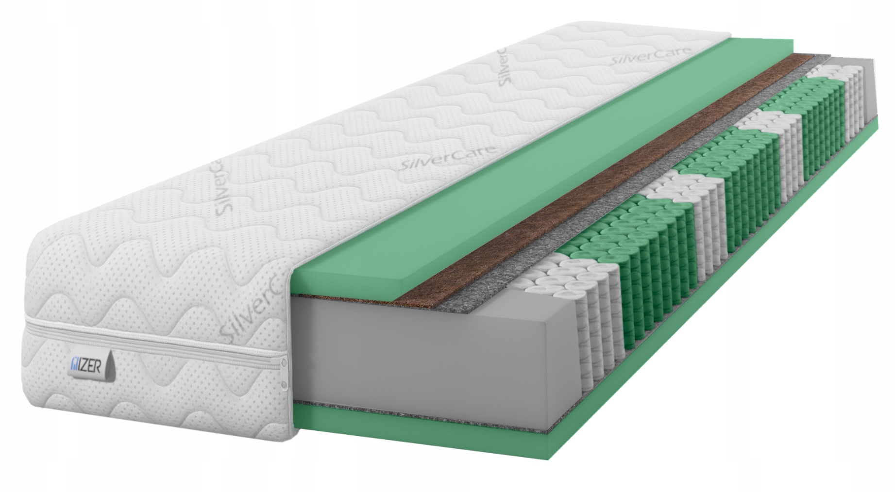 Pružinový matrac 70x200 Multipocket Kokos Hr H4 H5 Tvrdý