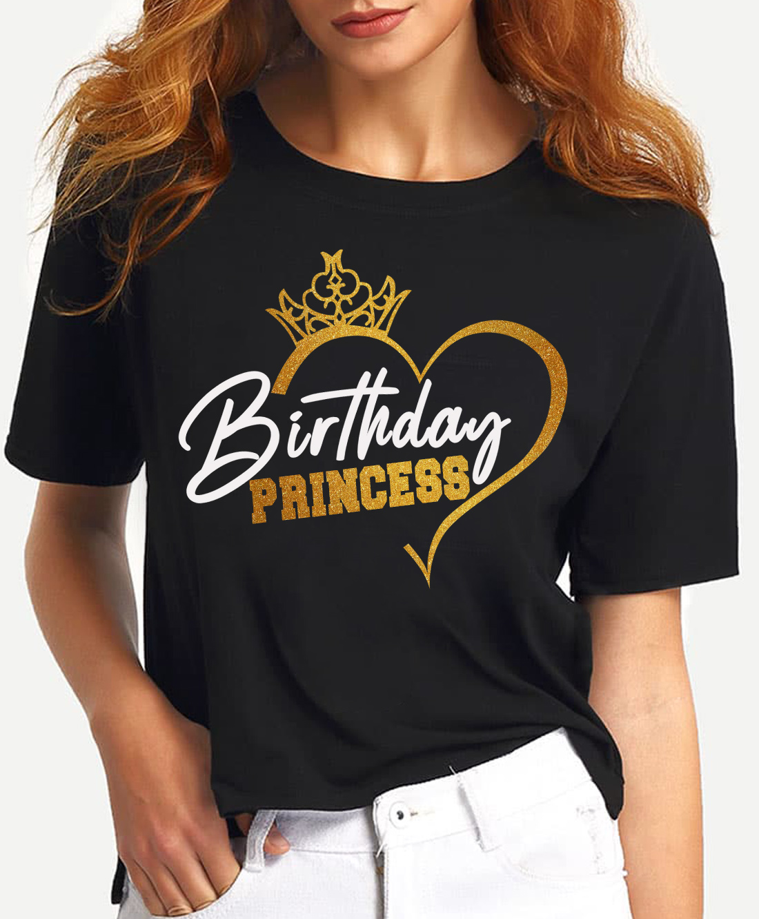 

Koszulka Urodziny Birthday Princess Brokat L