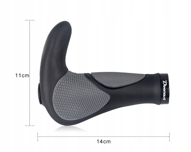 UCHWYTY RĄCZKI DO KIEROWNICY ROWEROWE Z ROGAMI Model 2652