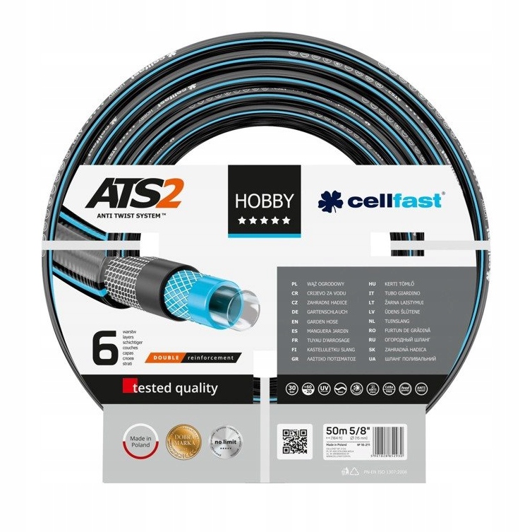 

Cellfast Wąż Ogrodowy Hobby ATS2 5/8" 50m