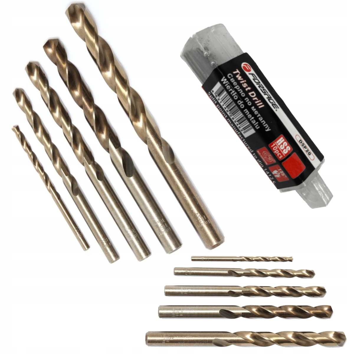 

Wiertła do metali 5.2 mm HSS+Co 10 szt kobalt