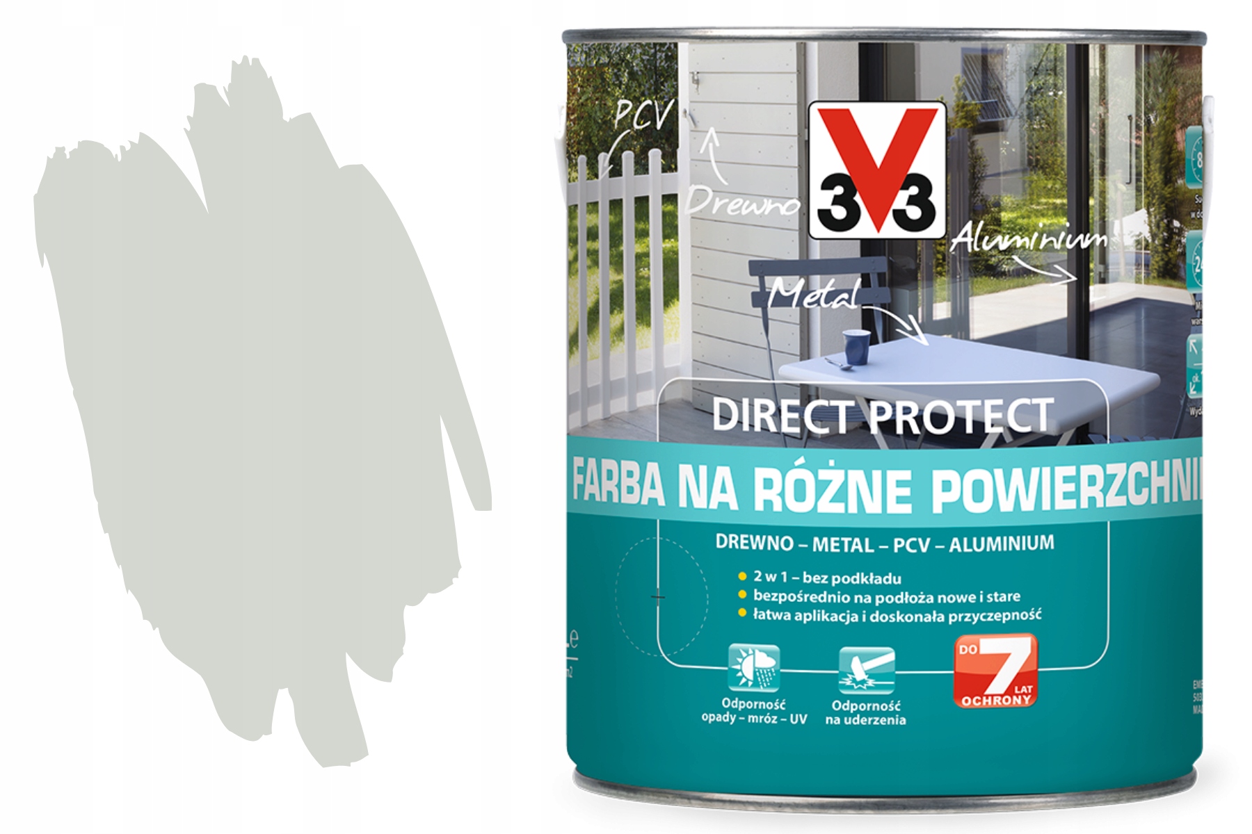 3V3 Farba Różne Powierzchnie Direct Do Metalu Drewna Antykoryzjna Rdze