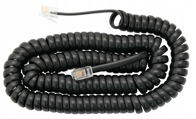 

Kabel telefoniczny słuchawki 4p4c 2m sznur czarny