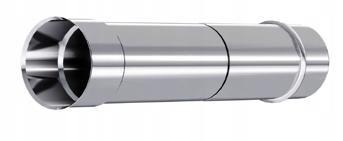 Kzs Trubka 140 mm 0,5 m gr 0,8 mm nastavitelná, nastavitelná komínová trubka