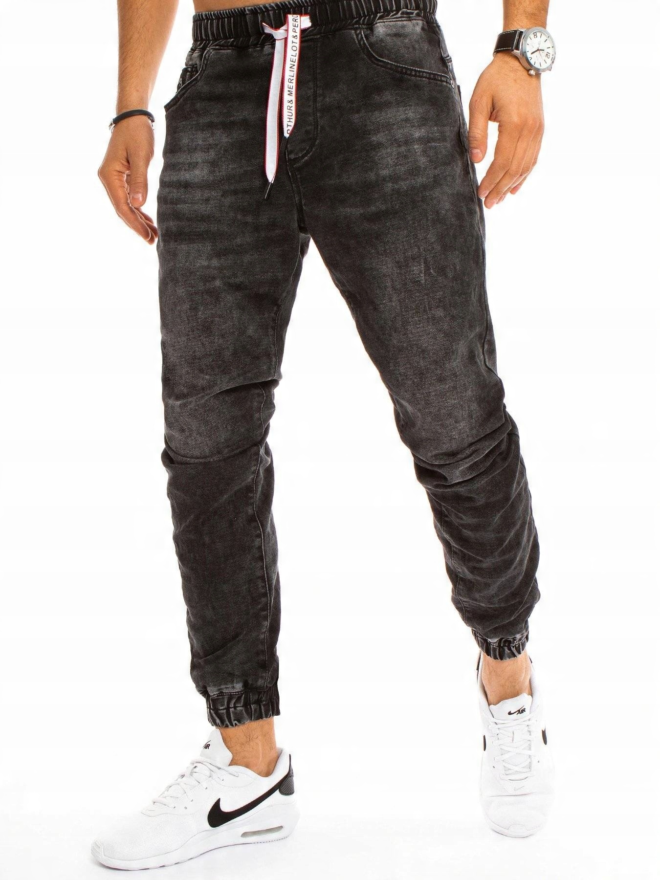 

Męskie Spodnie Joggery Jeansowe ux3226 - 32