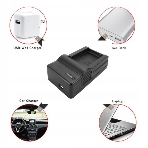 ŁADOWARKA USB + AKUMULATOR BATERIA DO CANON EOS M100 M200 PowerShot SX70 HS EAN (GTIN) 5906896802184