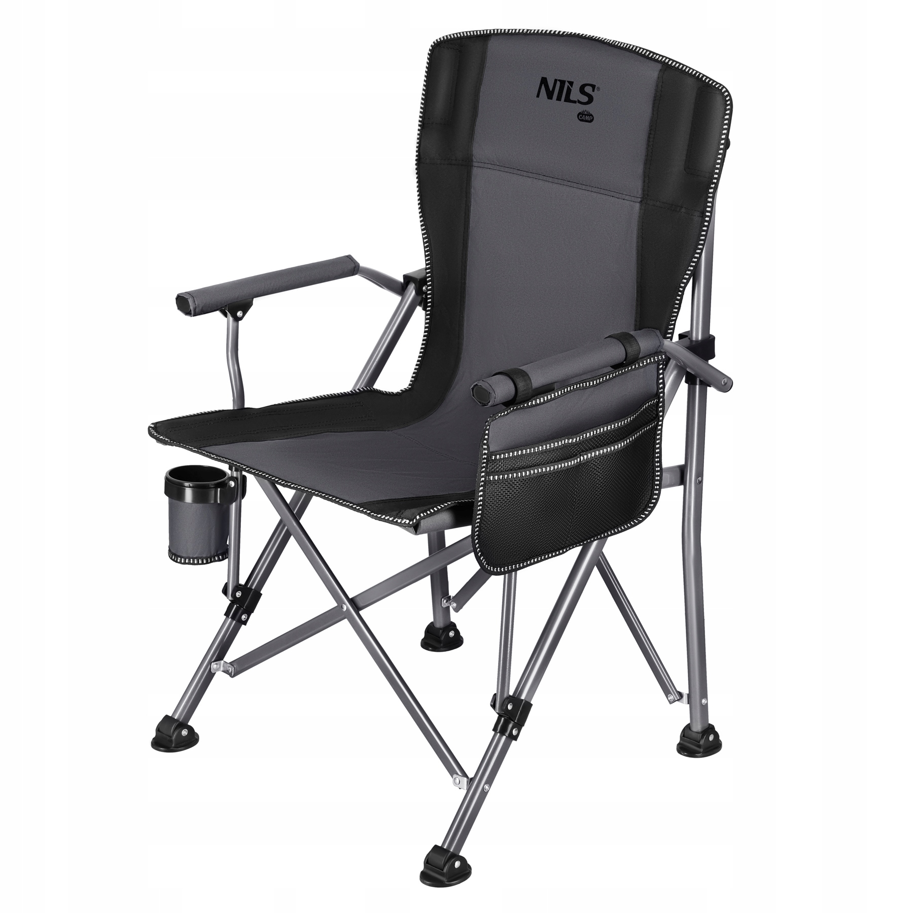 Krzesło Wędkarskie Składane Turystyczne Nils Camp NC3309 Uchwyt Na kubek