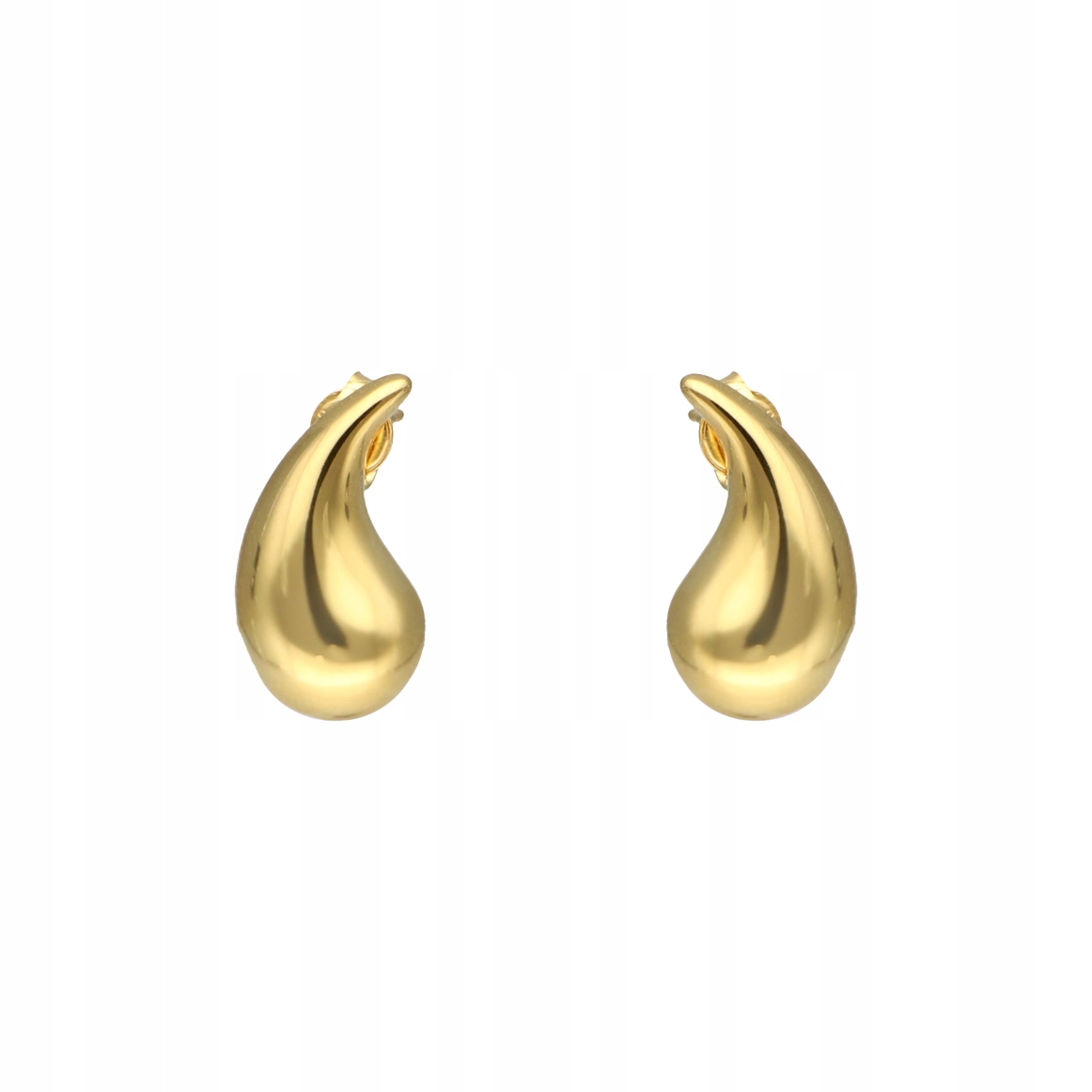 Náušnice slzy kapky stříbro pozlacené