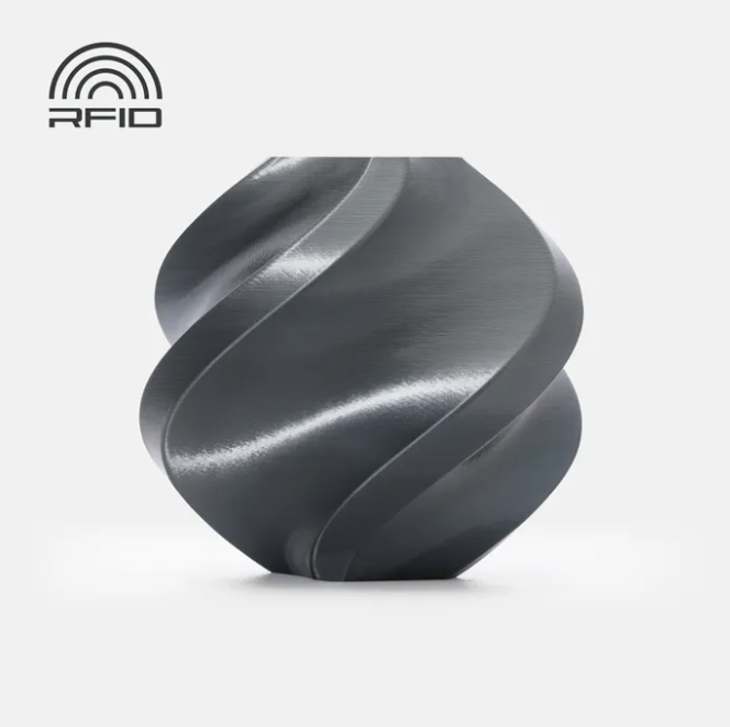 Filament Bambu Lab Pla Silk+, 1kg, tytanowy szary (titan gray)