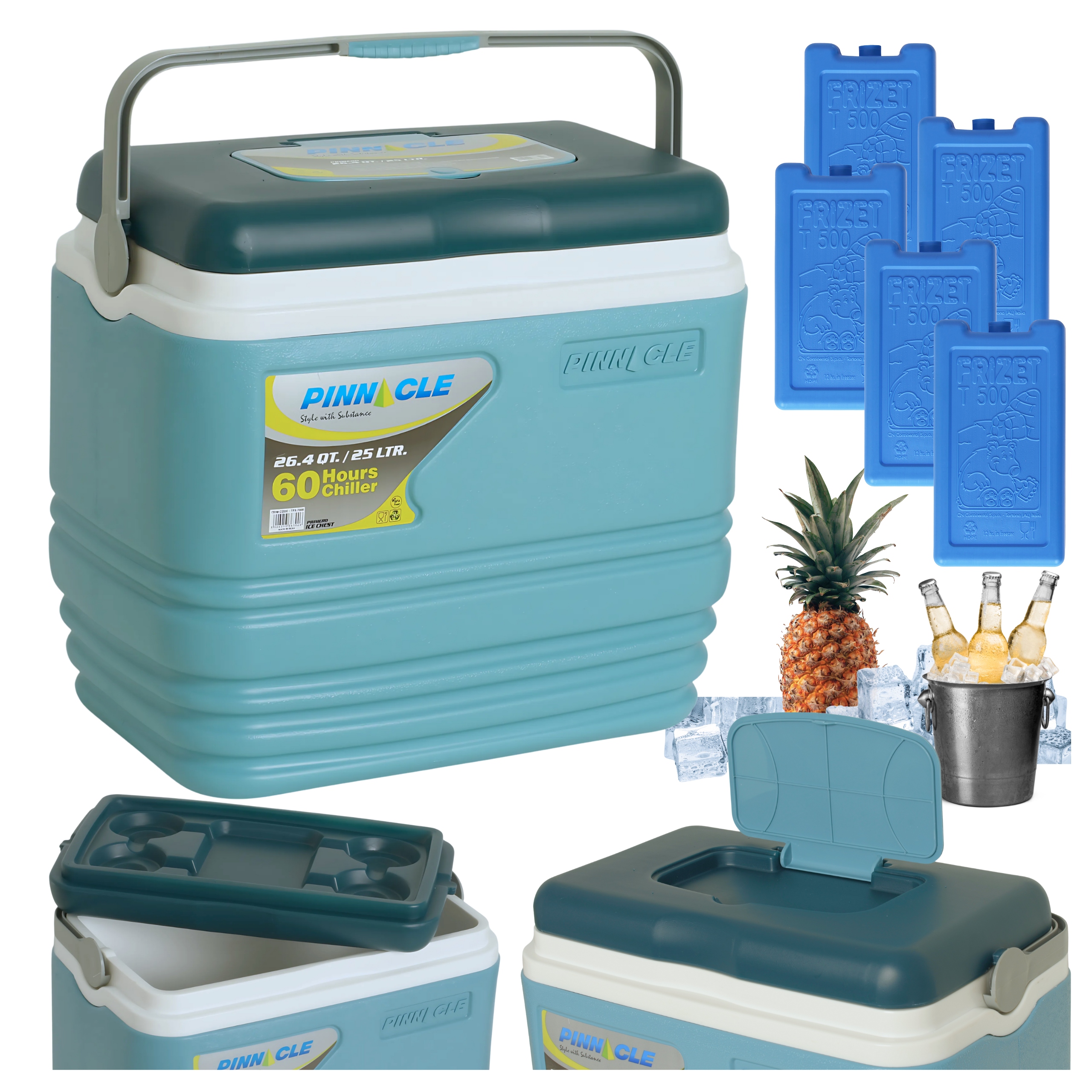 Přenosná turistická lednička Pinnacle TPX7006 25L 5 chladicích vložek