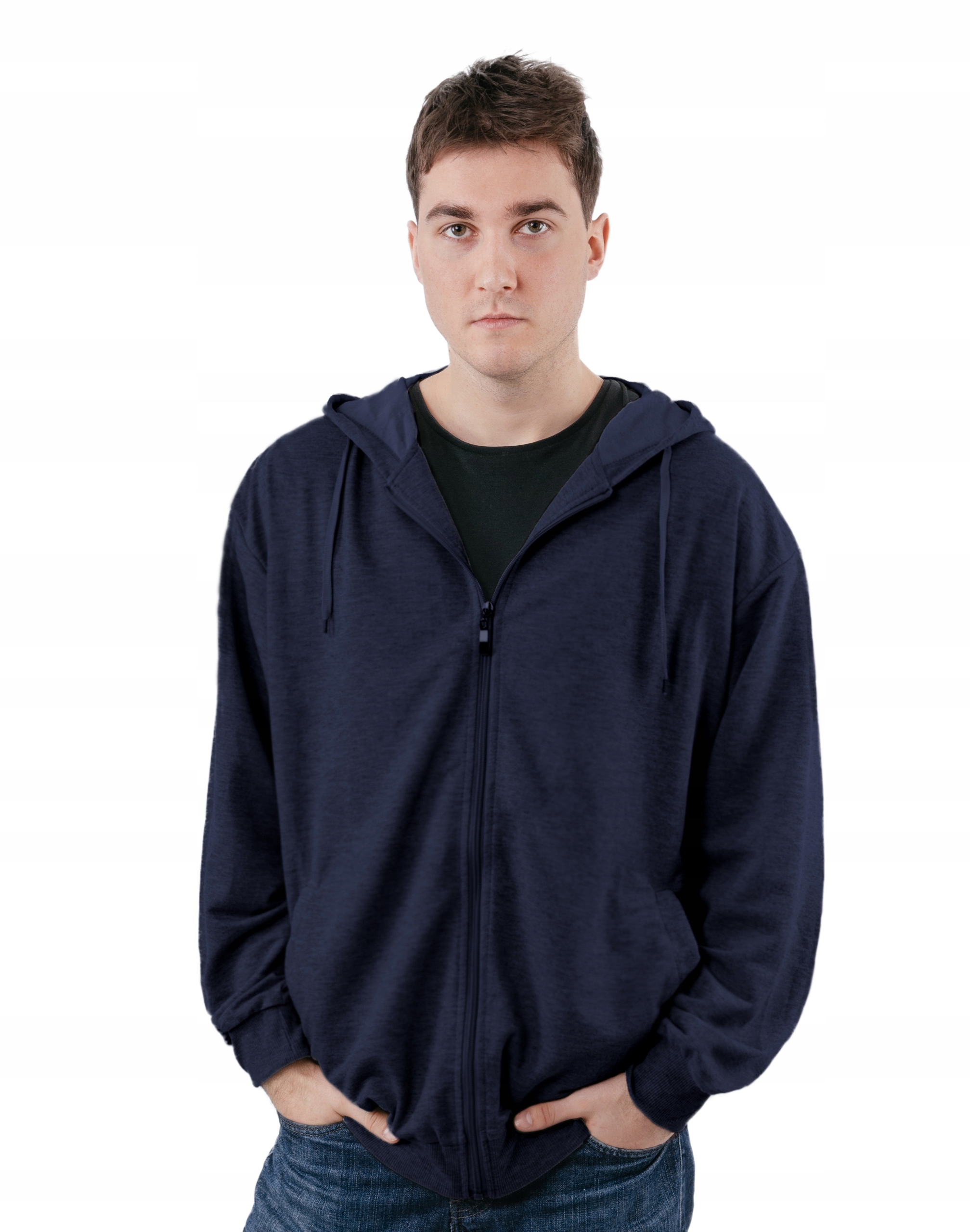 

Duża Bluza Męska Rozsuwana z Kapturem 2325-03 6XL