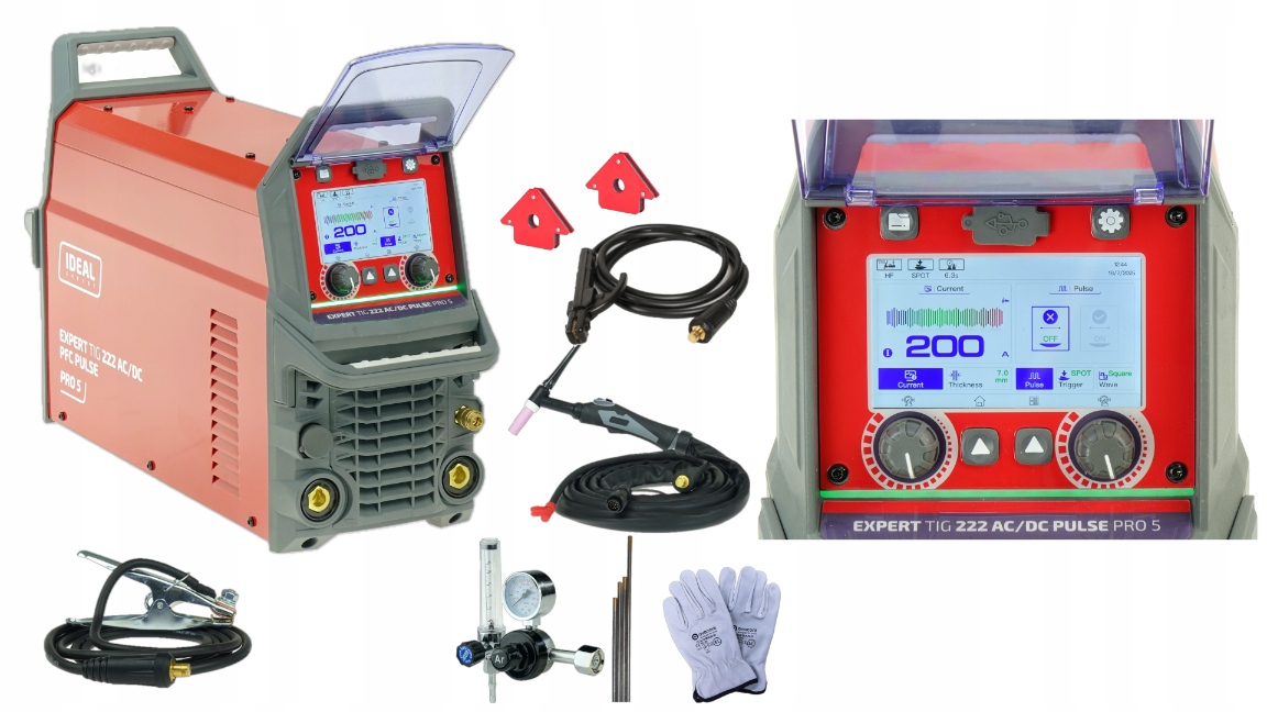 Spawarka inwertorowa Ideal Expert 222 z kolorowym ekranem LCD