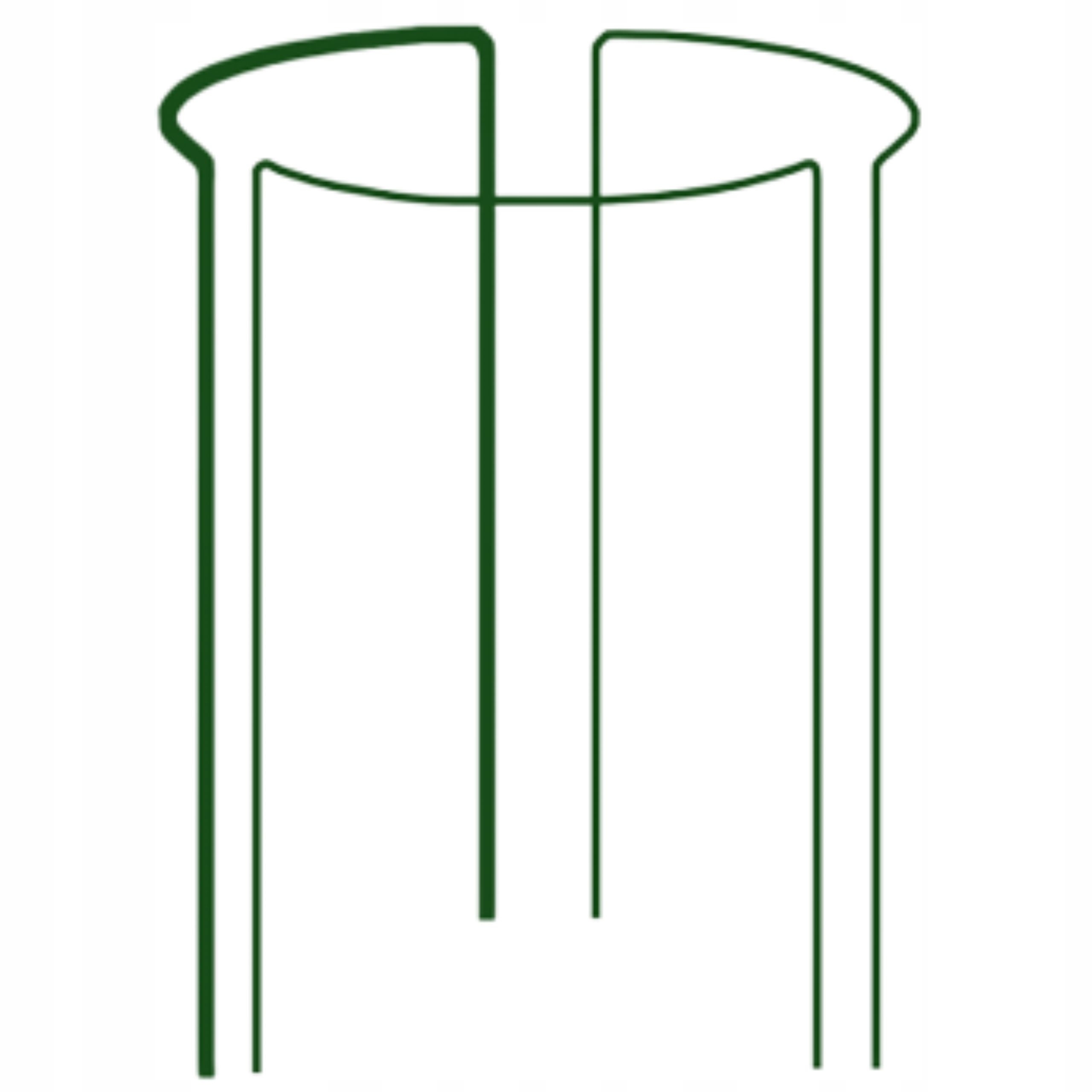 

3x Podpora pierścieniowa do kwiatów i roślin 60CM