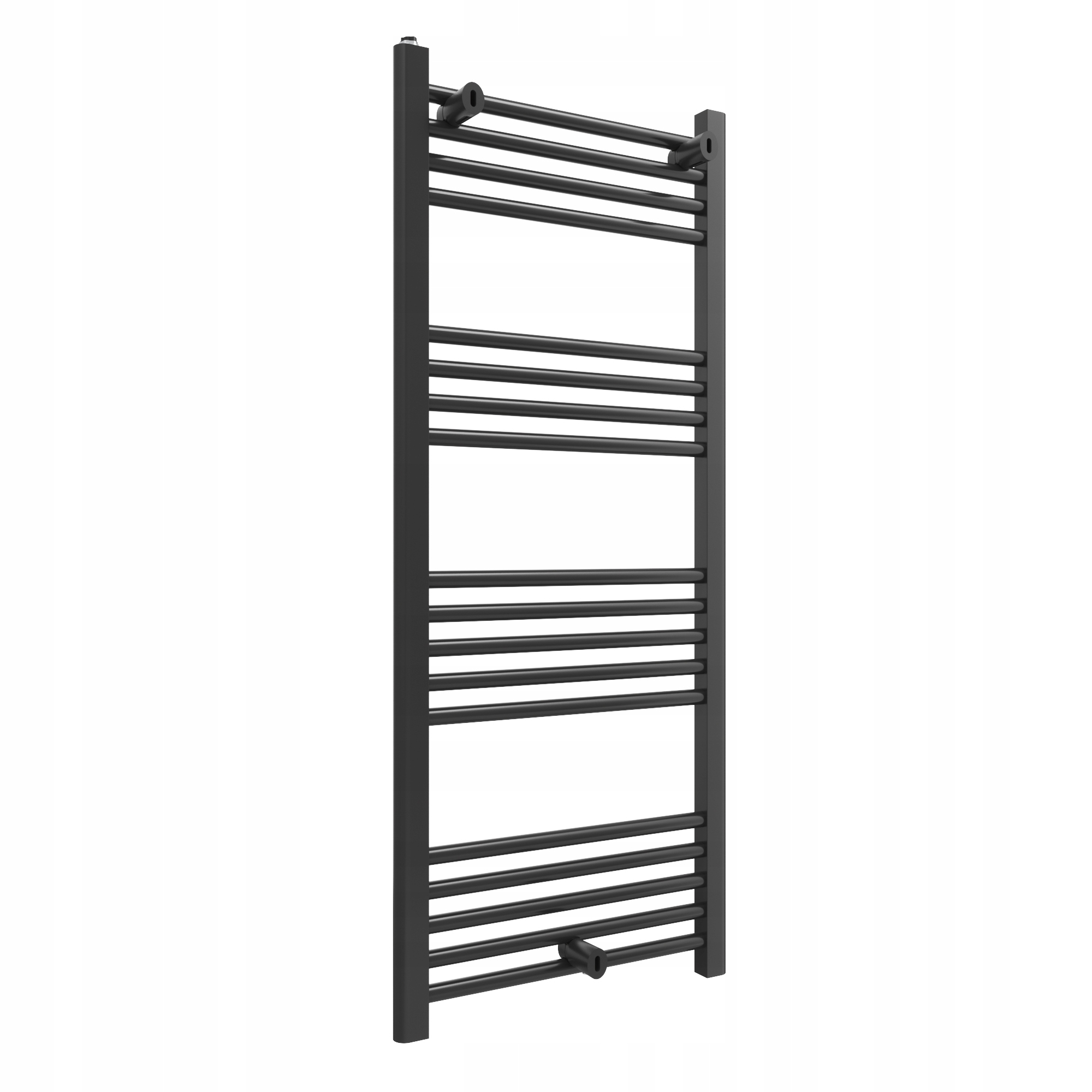 Kúpeľňový Rebríkový Ohrievač 50/120 cm Čierny Kaloryfer Moderný Puerto