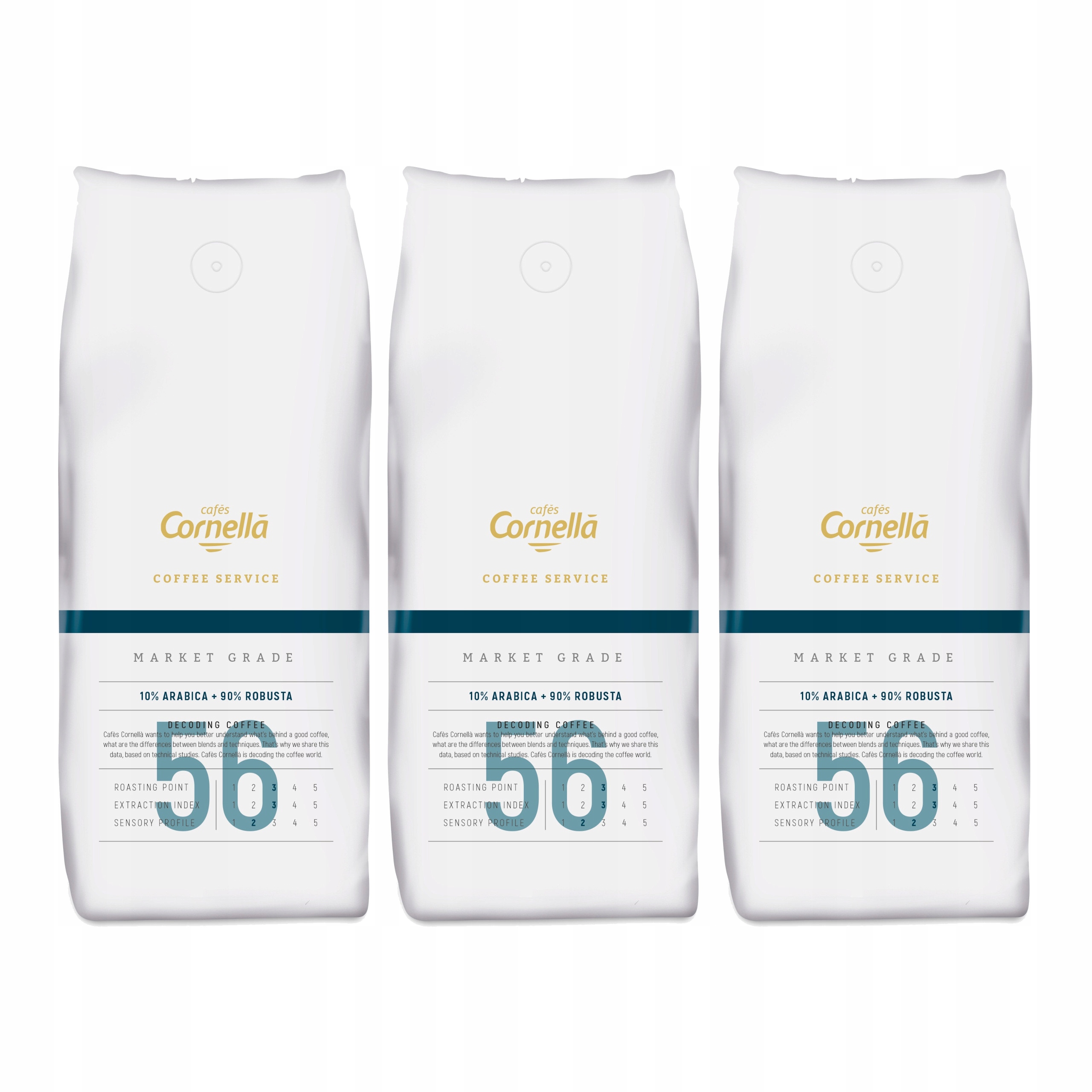 Levně 3x Cornella Coffee Service 56 Káva 1 kg