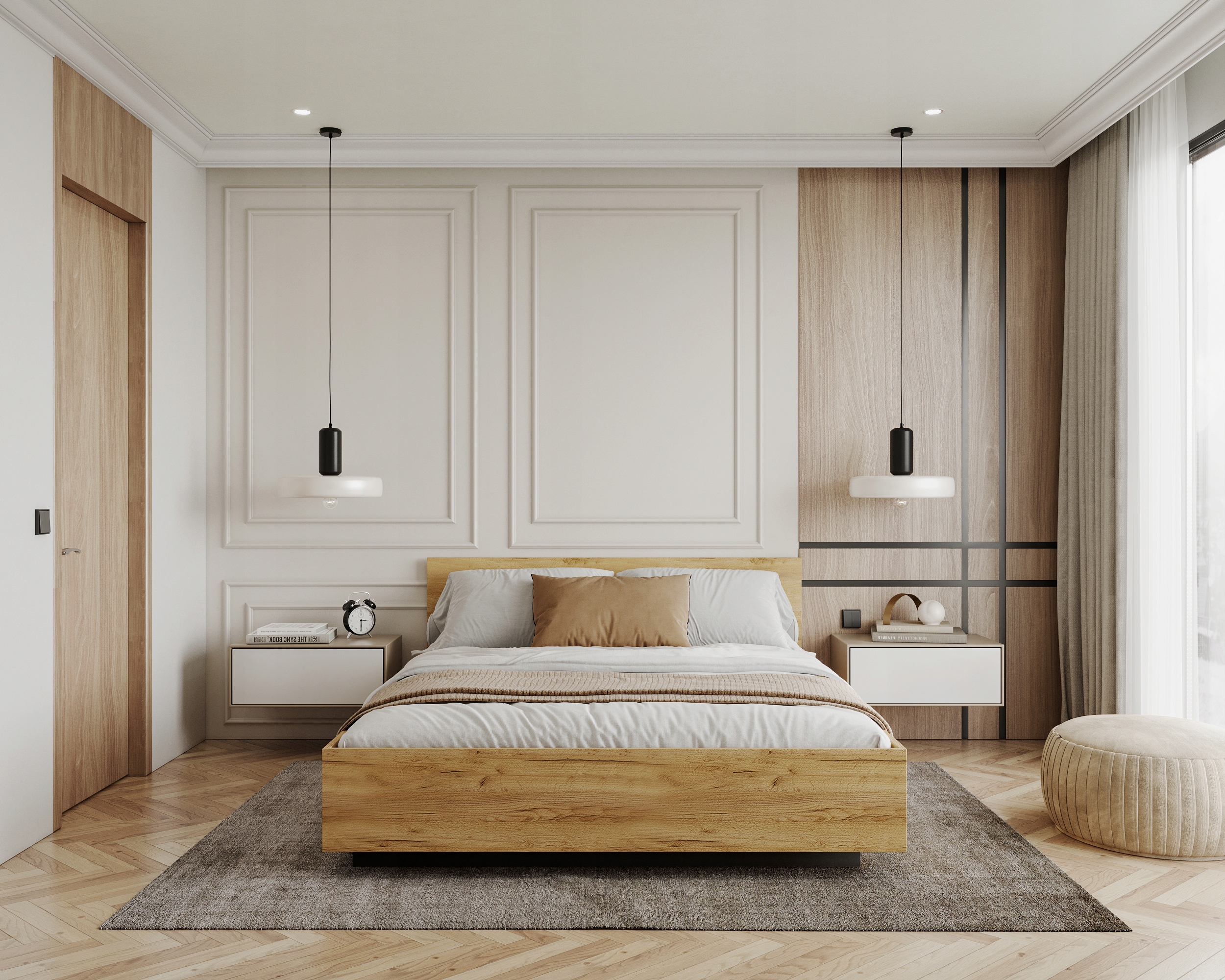 Lůžko 140x200 levitující Lima dřevěné Kovová Konstrukce Kontejner na povlečení