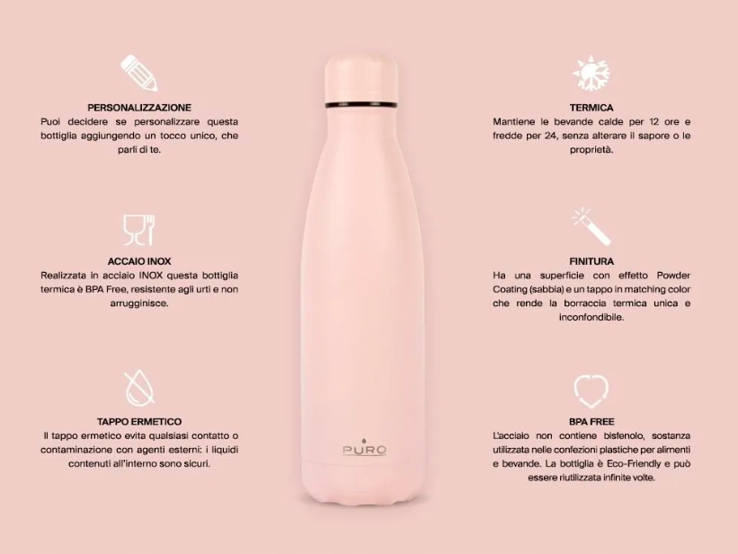 PURO - BUTELKA TERMICZNA TERMOS 0,5ML Marka Puro