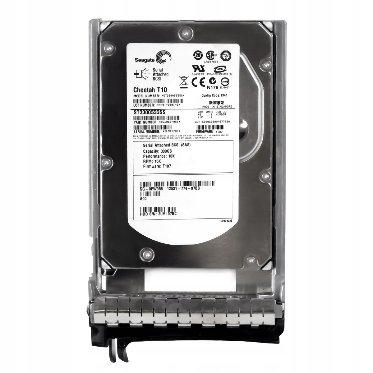 Dell 0FW956 300GB Sas 15K 16MB 3.5'' ST3300555SS