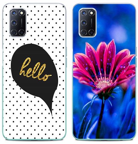 

2+1 Etui Silikon Foto Do Oppo A72 Szkło