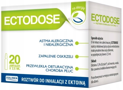

Ectodose Roztwór do inhalacji Ectoina 20amp/2,5ml