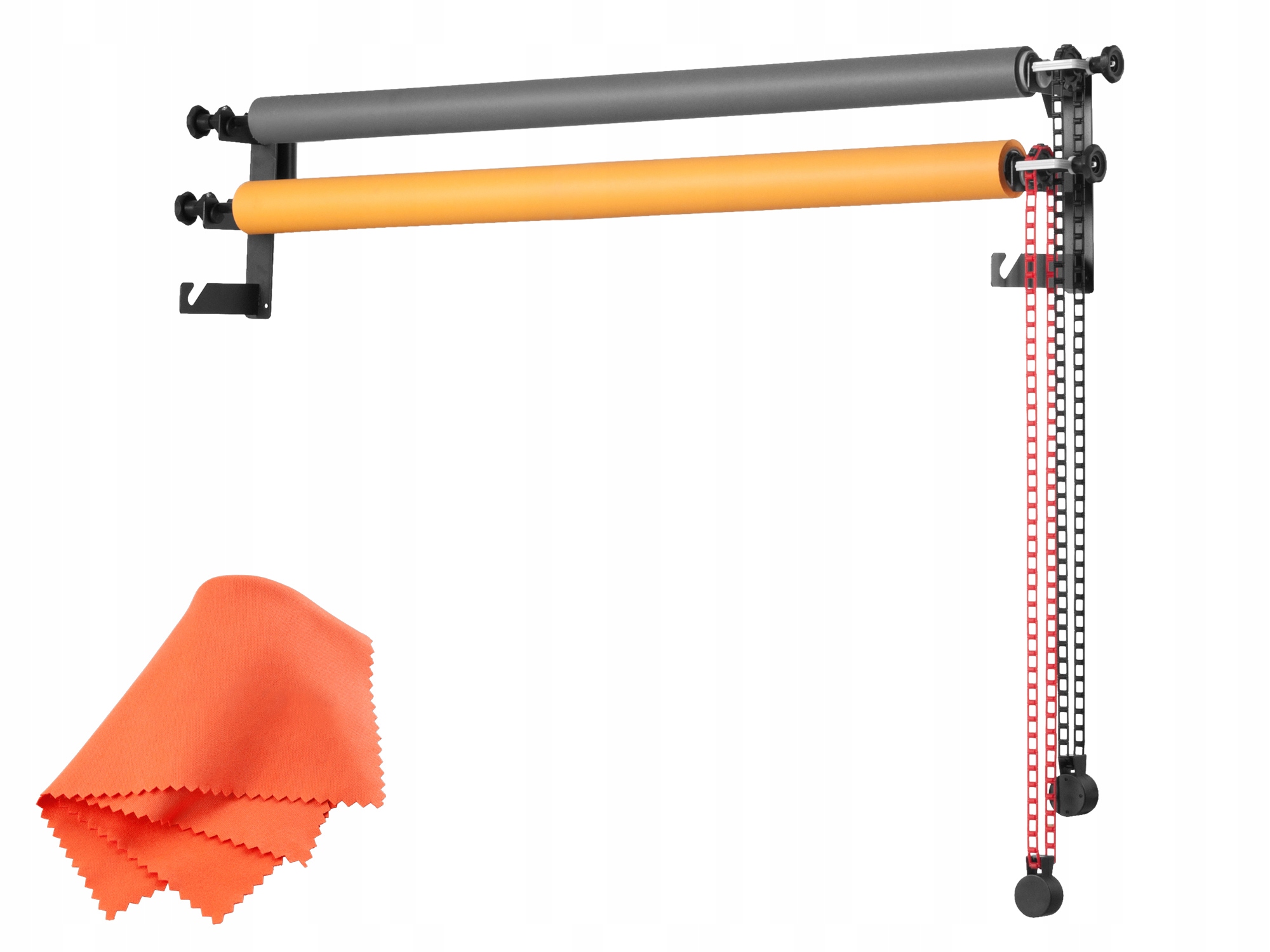 Systém zavěšení zadní části řetězového pohonu na 3 pozadí