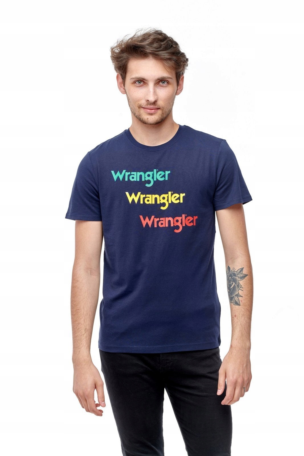

Wrangler Ss Repeat Tee Navy W7D7D3114 L
