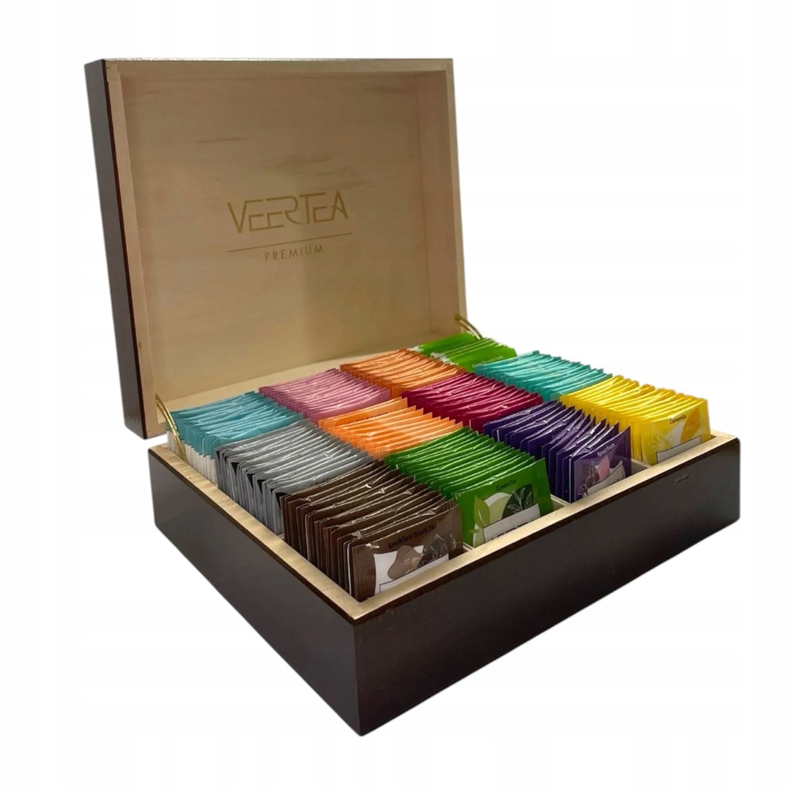 Zestaw herbata Veertea drewniane pudełko 180 szt