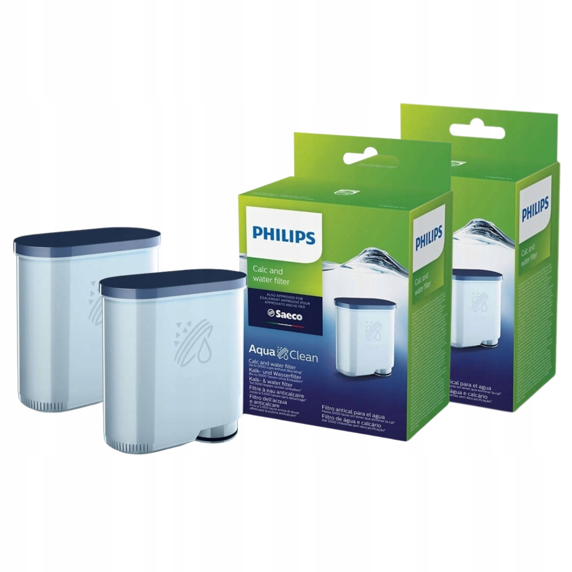 2x Filtr Pro Kávovar Philips Saeco AquaClean CA6903 Originál