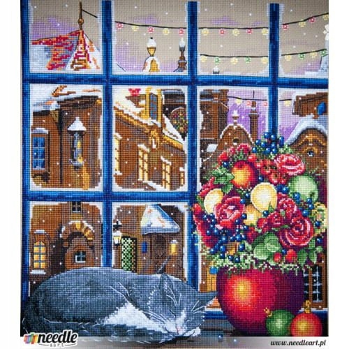 Křížková výšivka počítaná sada (kanva, mulina)